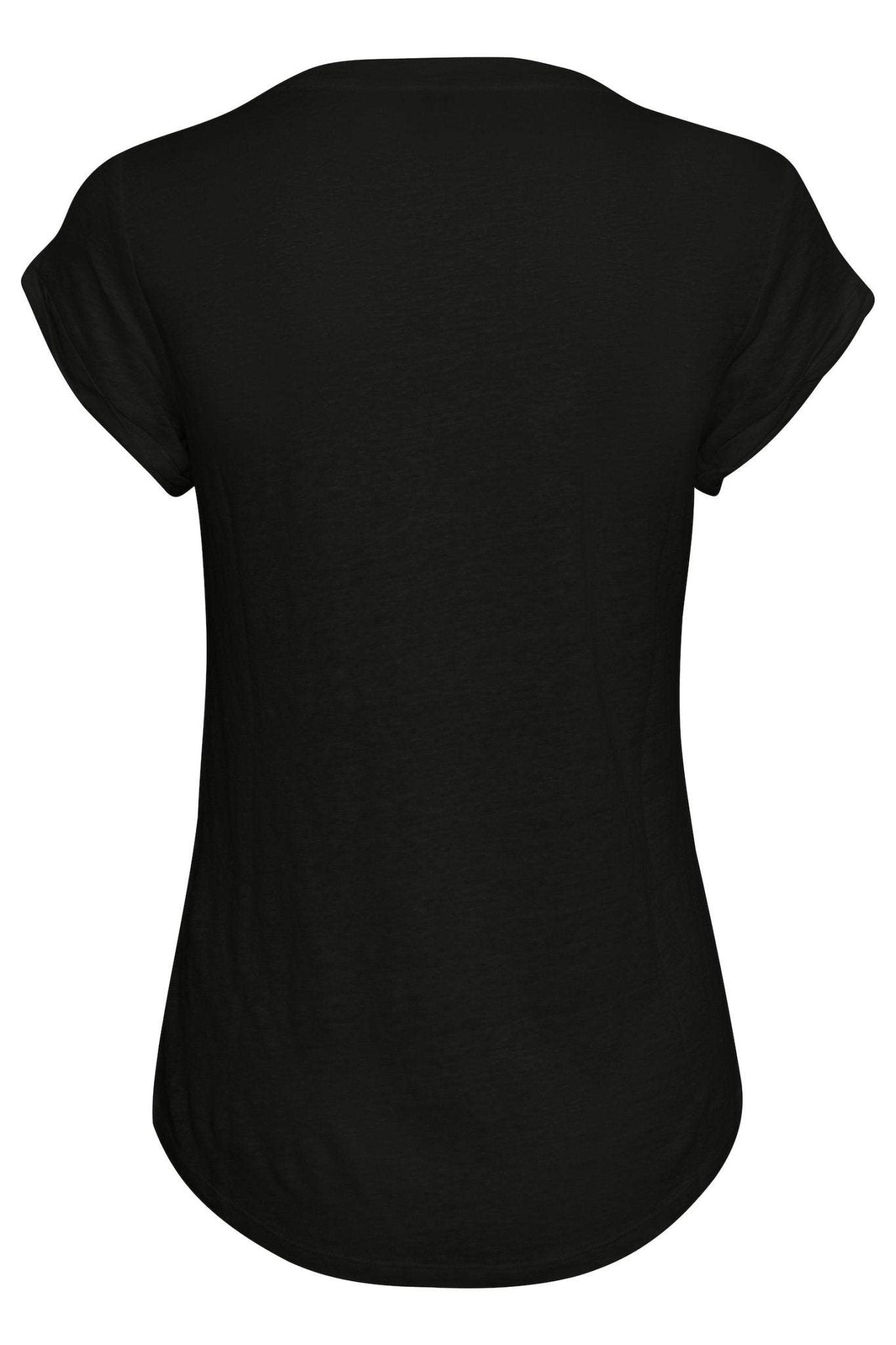 Vuzima Linen T-Shirt - InWear - Danali - 30100271-Black-L