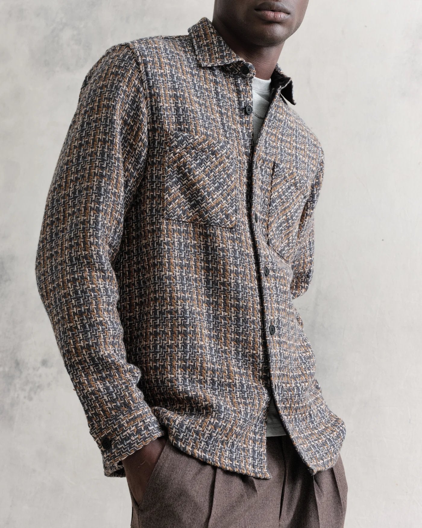 Whiting Overshirt Eden Check - Wax London - Danali - PS24-OSH-WHI-BCA-CHR-M