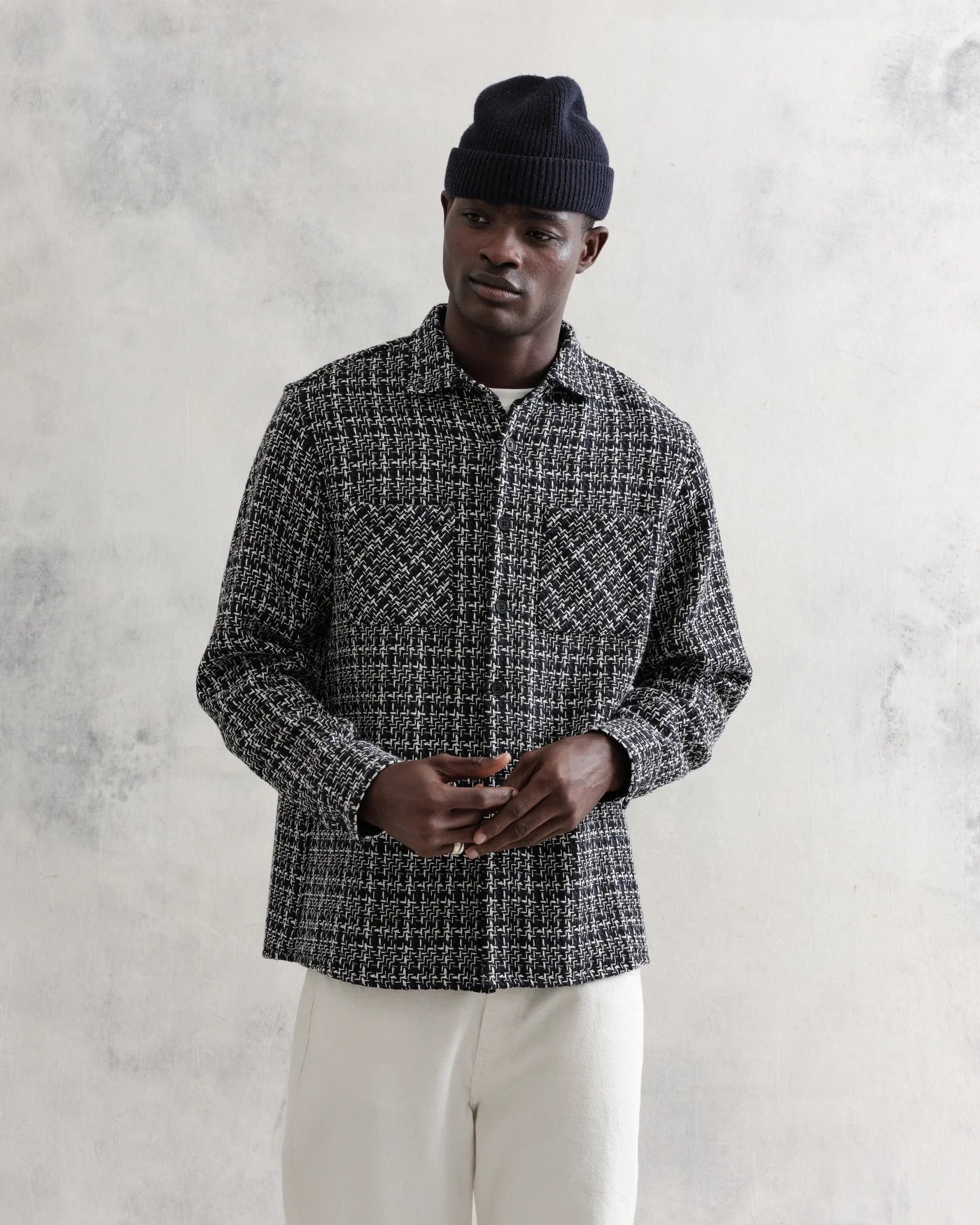 Whiting Overshirt Eden Check - Wax London - Danali - PS24-OSH-WHI-BCB-NEC-S