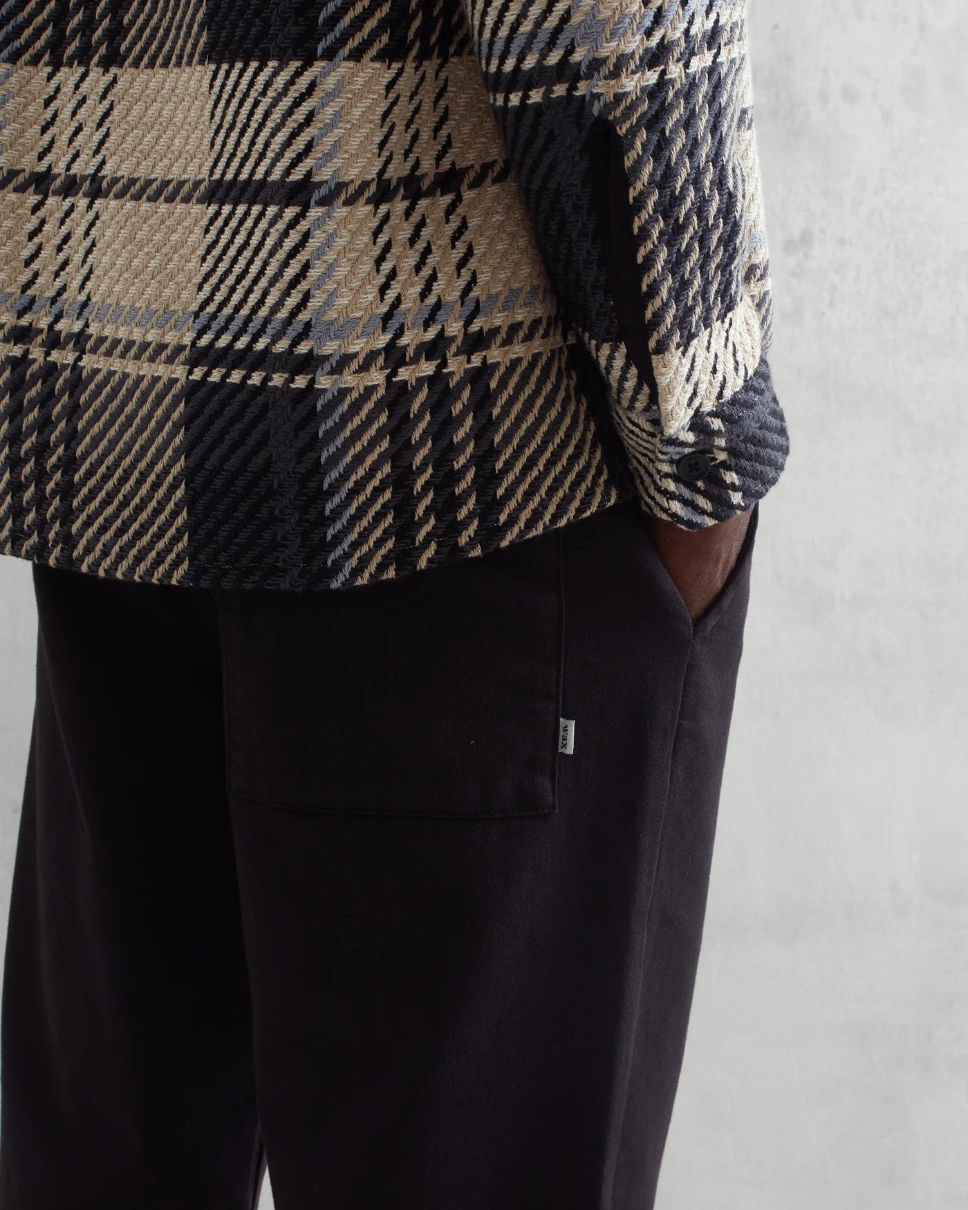 Whiting Overshirt Spear Check - Wax London - Danali - AW23-OSH-WHI-AWY-BLE-M
