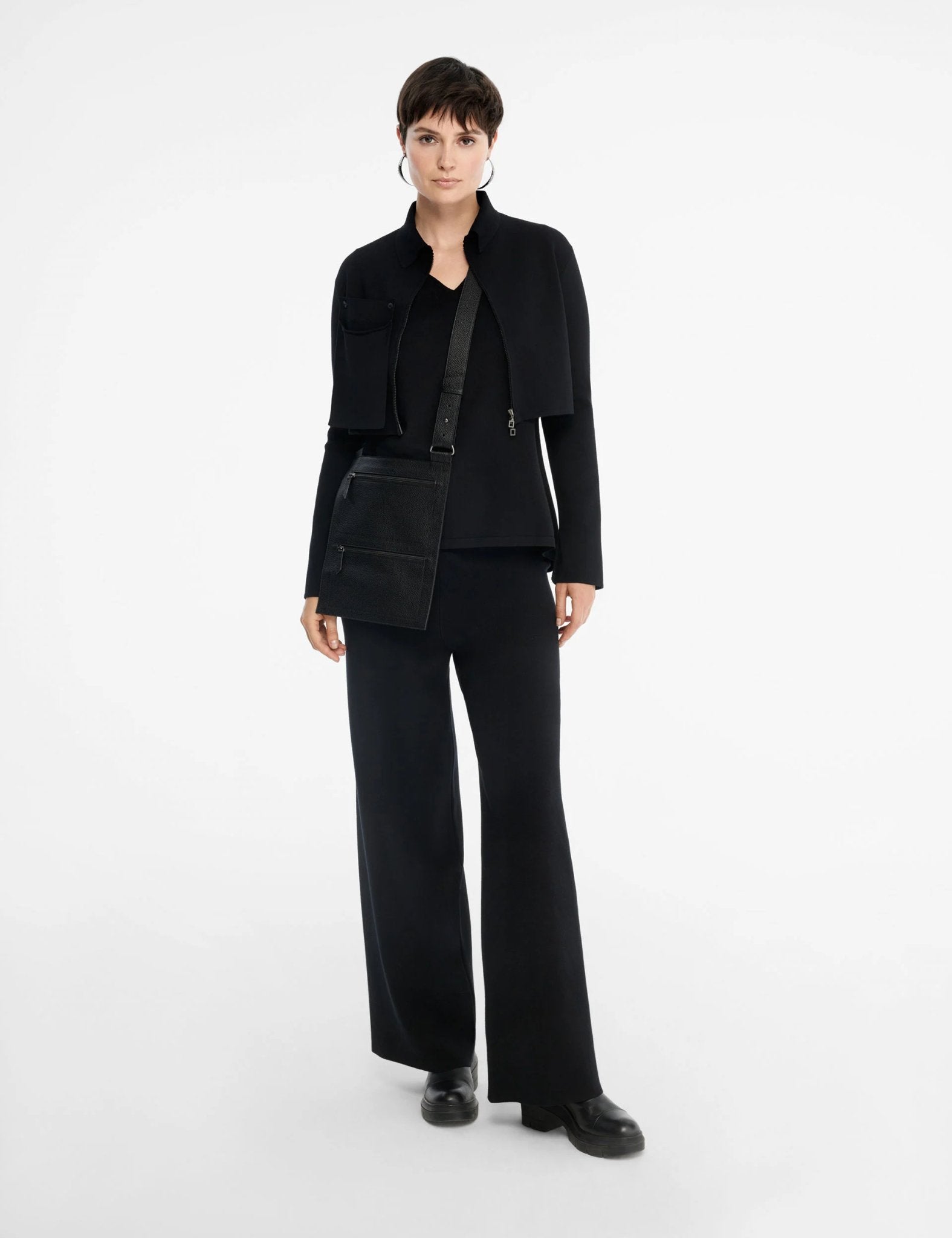 Wide Leg Knit Pants - Sarah Pacini - Danali - 232.11.035.02.01