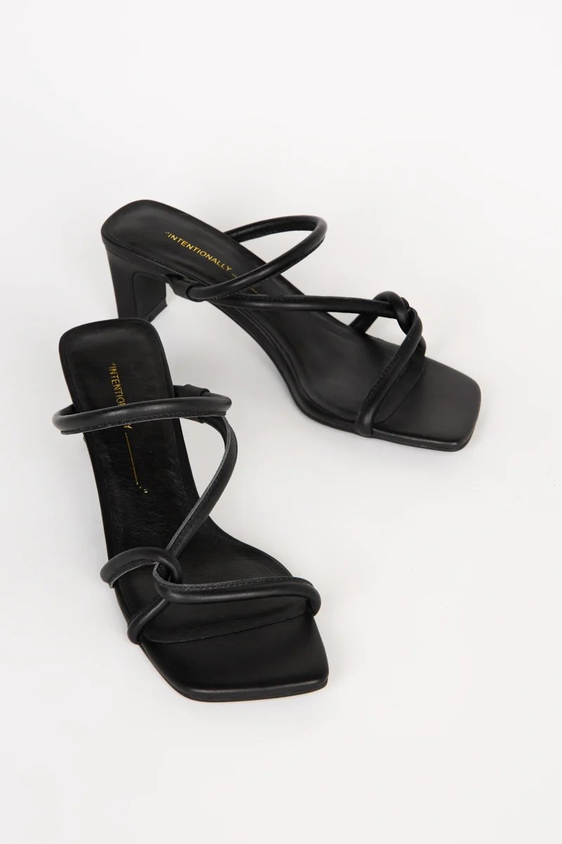 Willow Heeled Sandal - Intentionally Blank - Danali - WIL-BLK-6