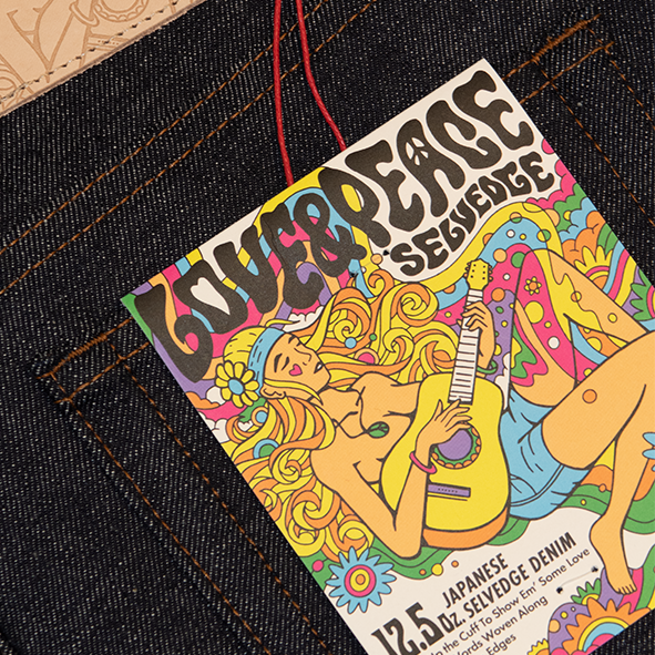 Naked & Famous Denim: Love & Peace Selvedge Denim