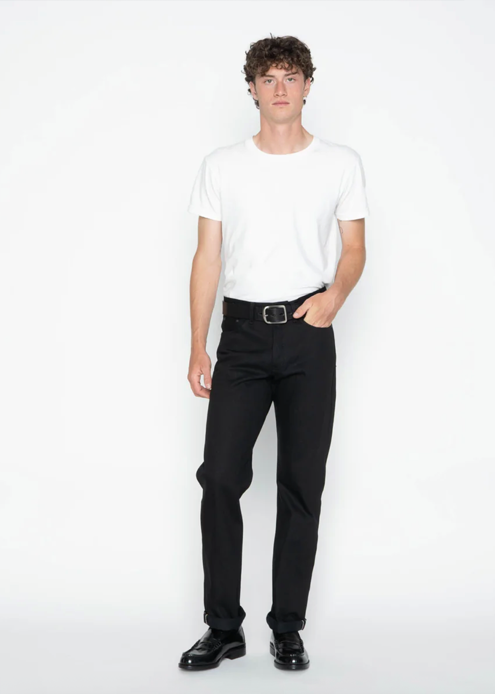 True Guy Solid Black Selvedge - Naked and Famous Denim Canada - Danali - 101061621