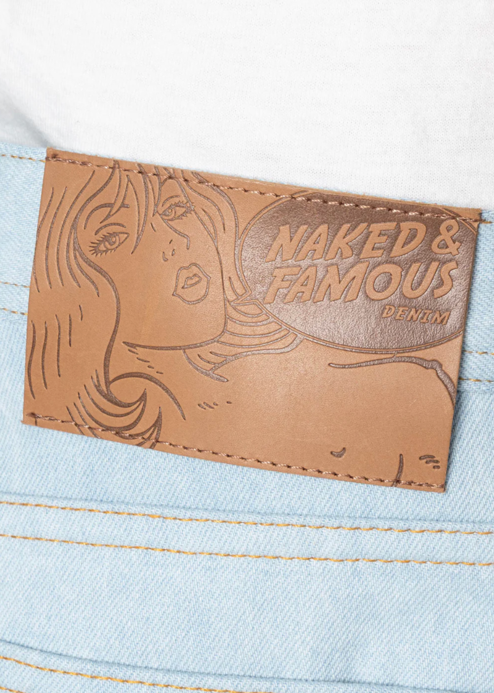 Weird Guy Secret Agent Bleach Blue - Naked and Famous Denim Canada - Danali - 101136803
