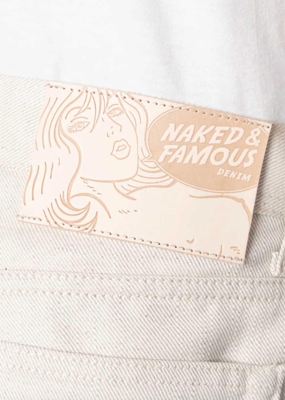 Weird Guy Tabi Selvedge - Off White - Naked and Famous Denim Canada - Danali - 101136903-OFWHT