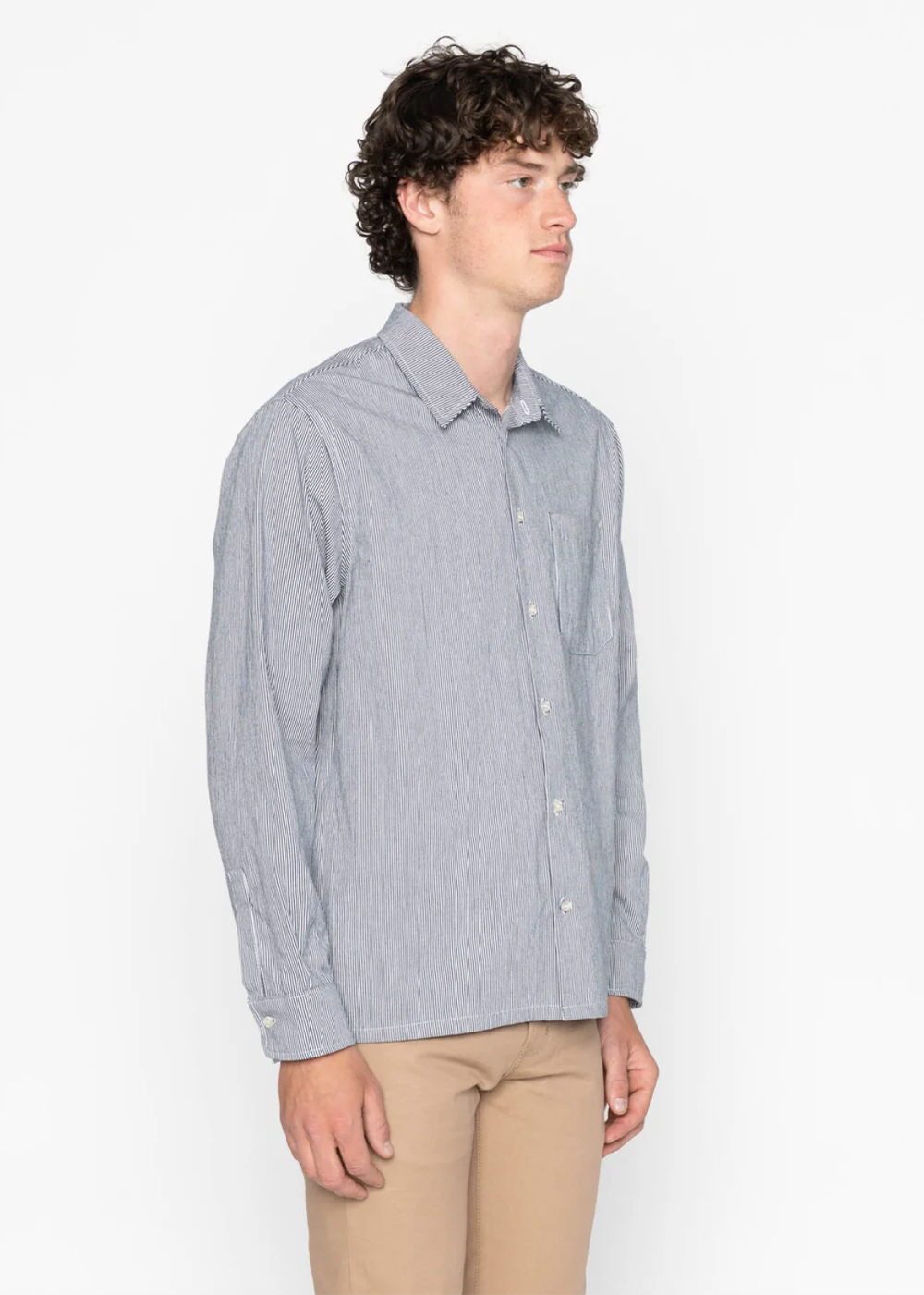True Shirt Organic Hickory - Indigo - Naked and Famous Denim Canada - Danali - 120138785-IND
