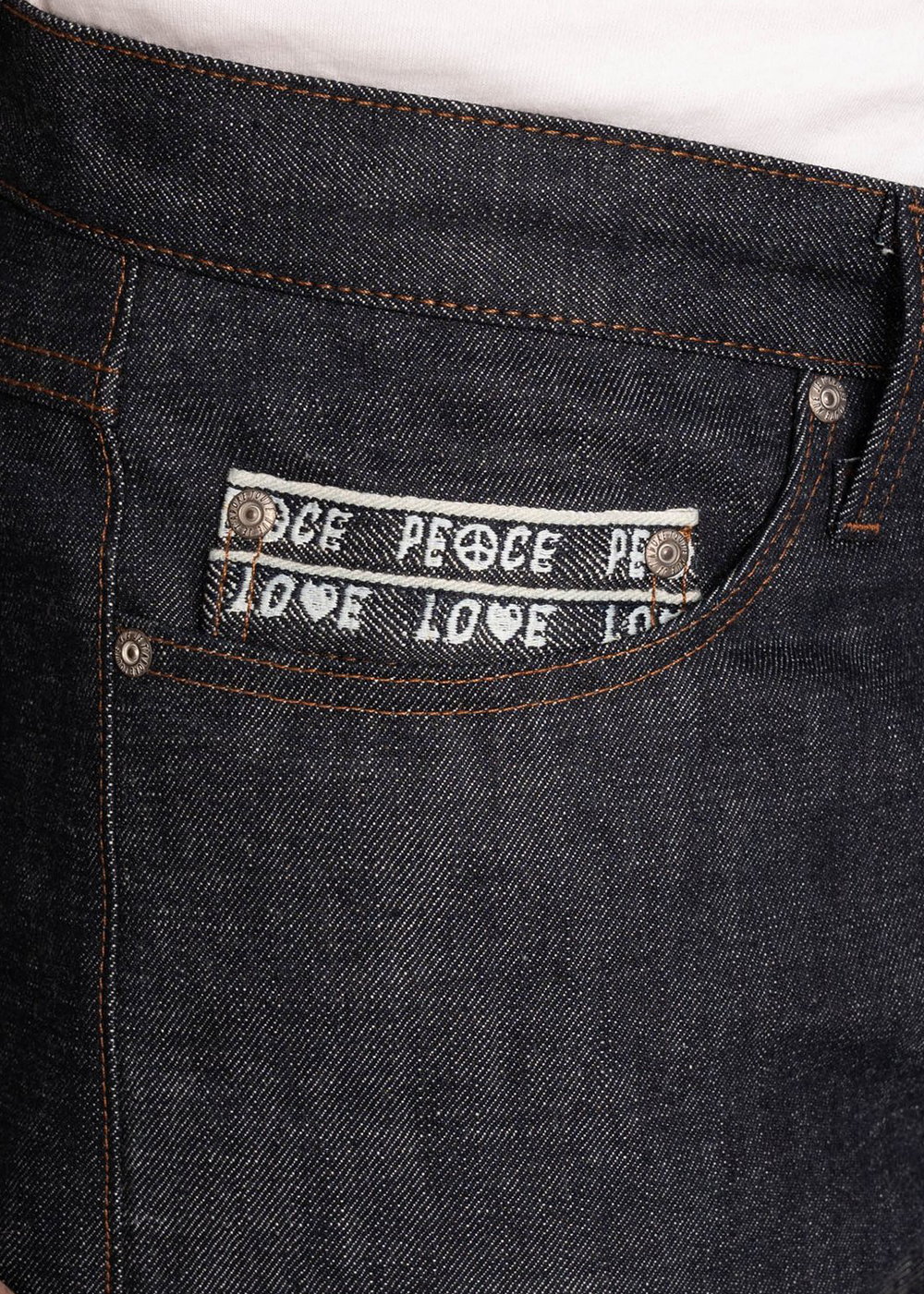 Weird Guy - Love & Peace Selvedge - Indigo - Naked and Famous Denim Canada - Danali