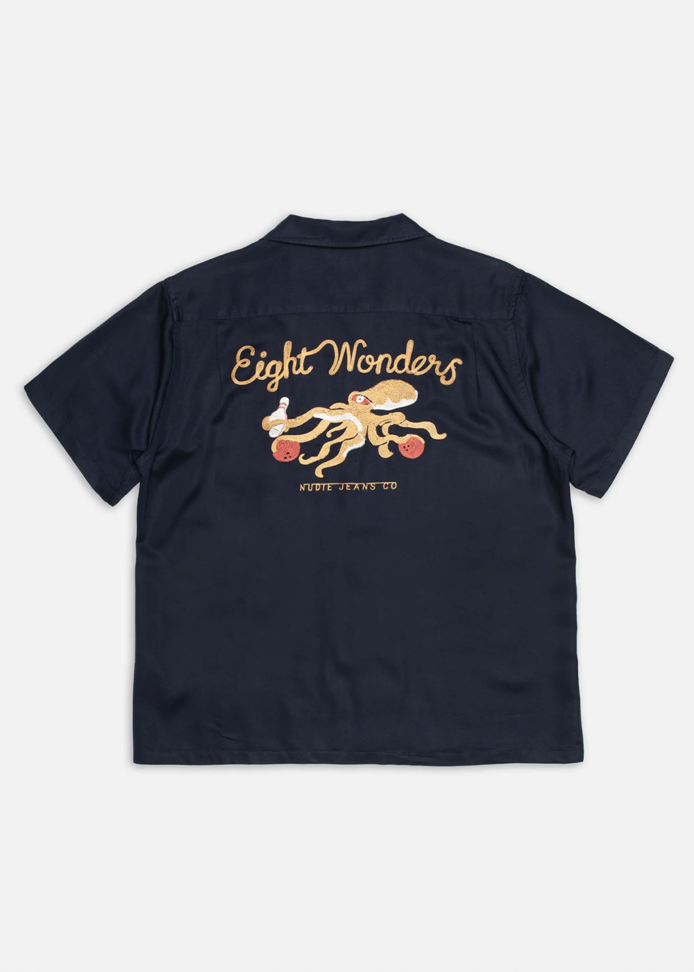 Arthur Bowling Shirt 8 Wonders - Navy - Nudie Jeans Canada - Danali - 140927