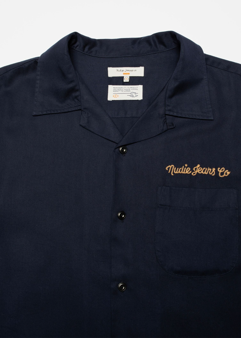 Arthur Bowling Shirt 8 Wonders - Navy - Nudie Jeans Canada - Danali - 140927