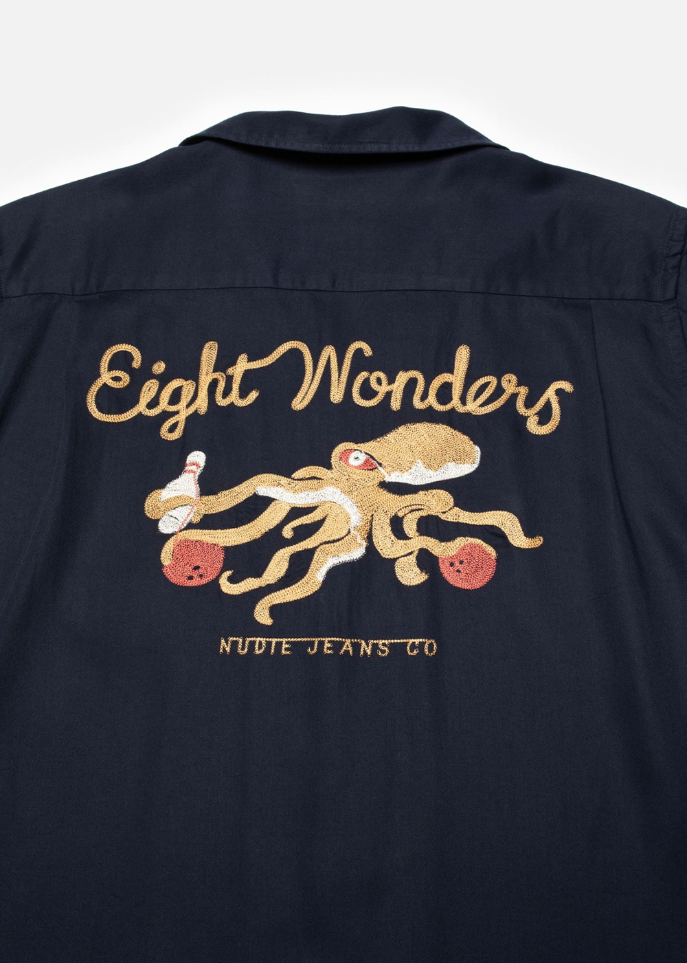 Arthur Bowling Shirt 8 Wonders - Navy - Nudie Jeans Canada - Danali - 140927