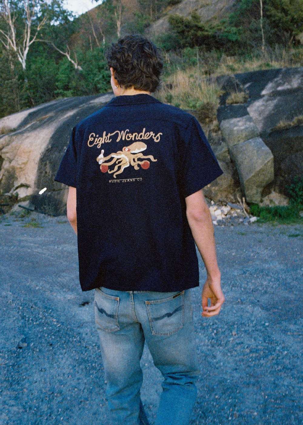 Arthur Bowling Shirt 8 Wonders - Navy - Nudie Jeans Canada - Danali - 140927