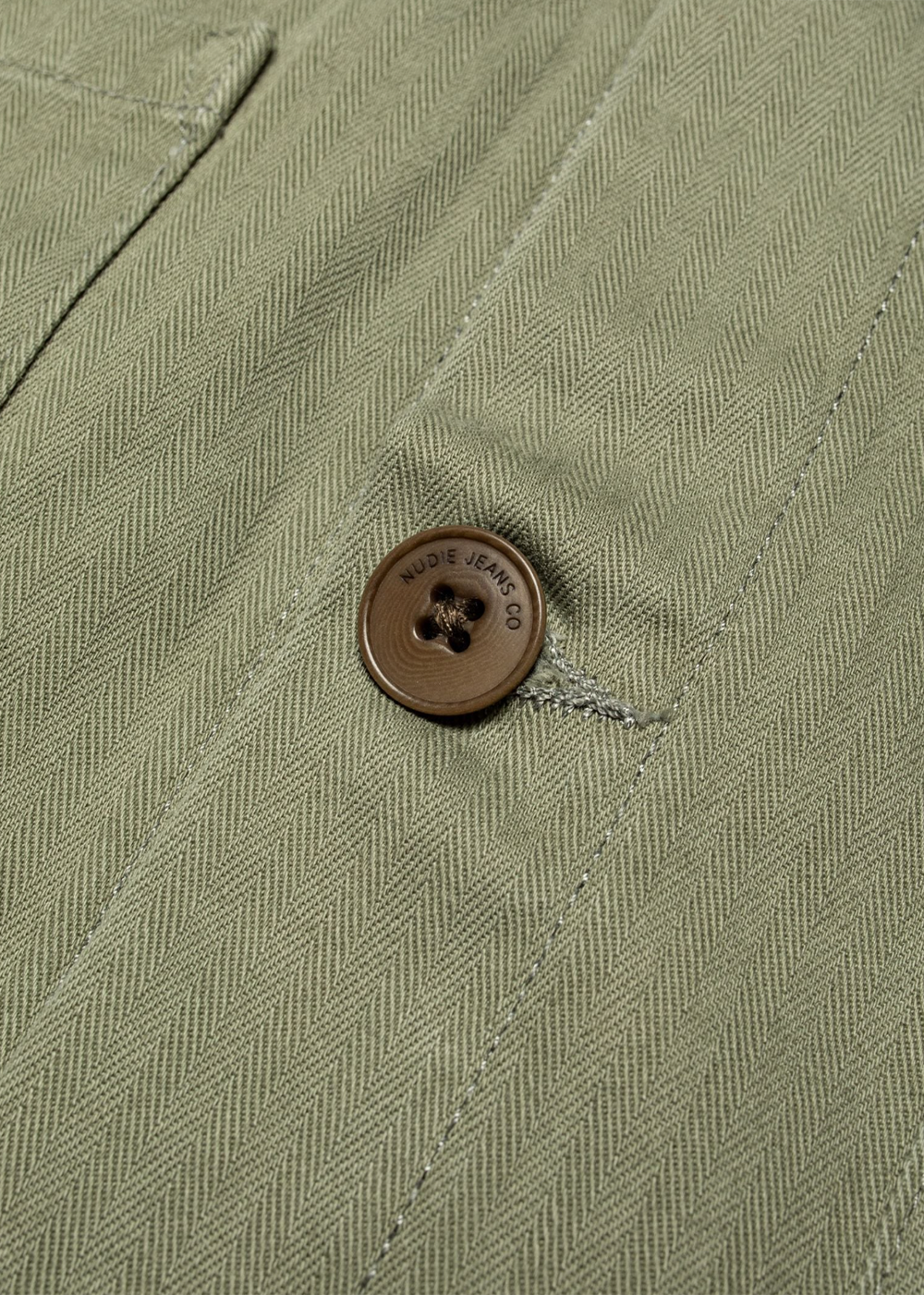 Buddy Chore Jacket Herringbone - Pale Green - Nudie Jeans Canada - Danali - 160988