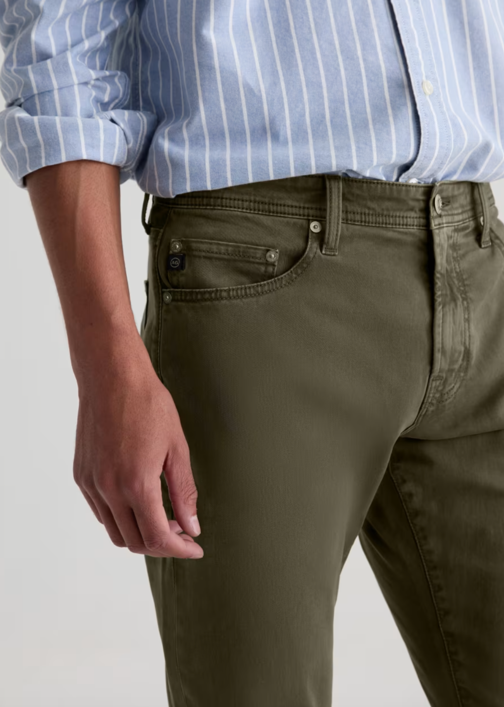 Everett Slim Straight Sateen Pant - Sulfur Fern Springs - AG Jeans Canada - Danali - 1794SUDSLFRSP