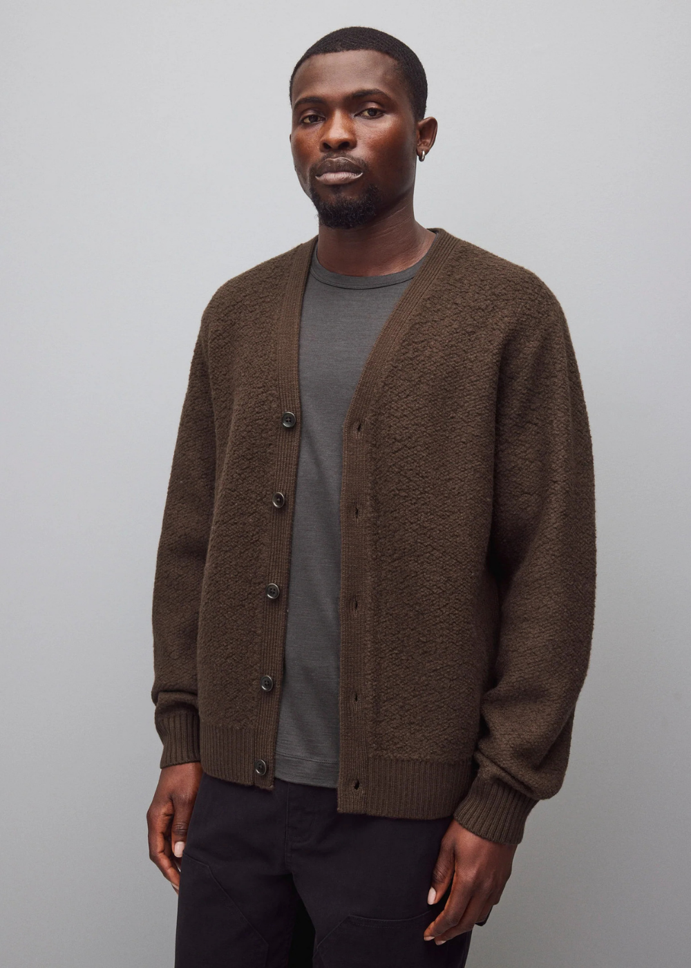 Textured Boucle Turf Cardigan