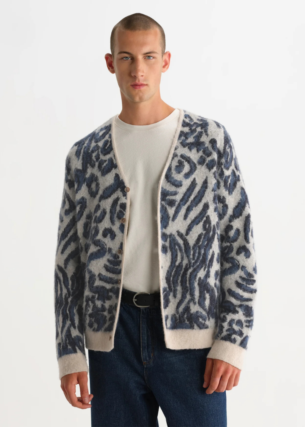 Alban Cardigan Abstract Animal