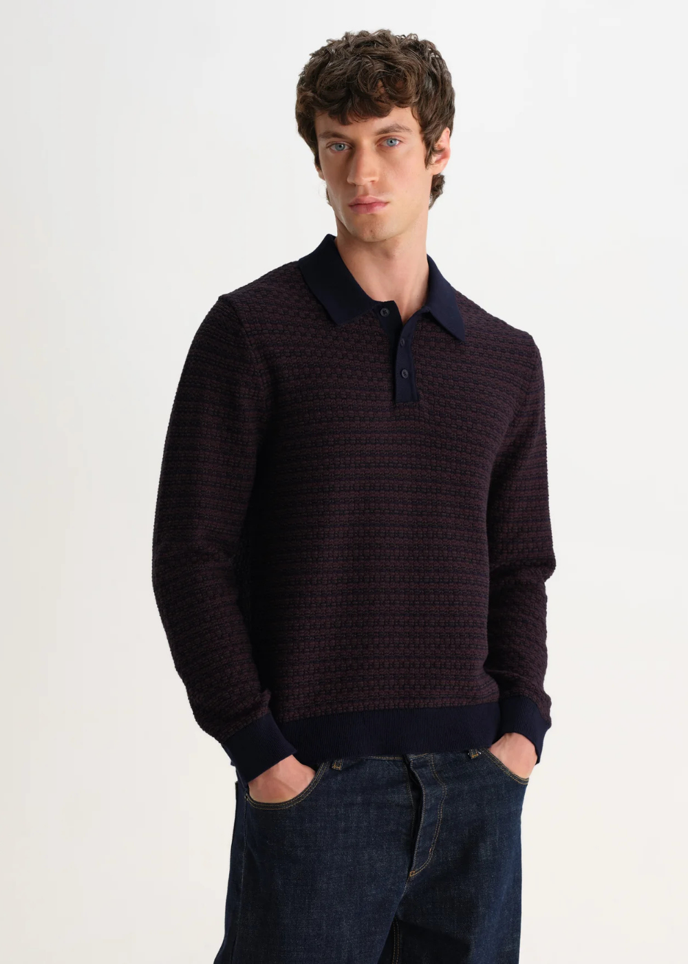 Oban L/S Polo Mini Geo Multi