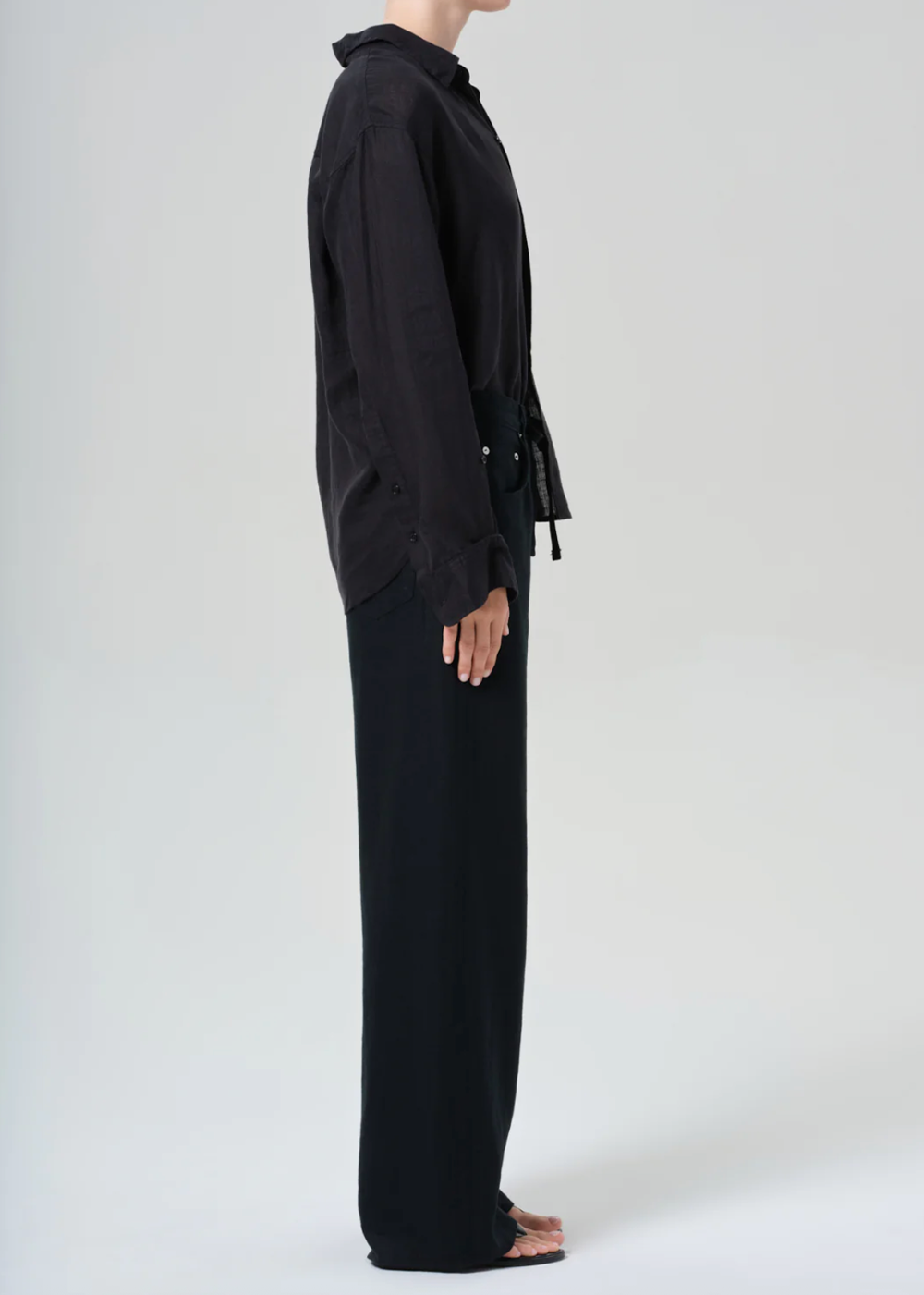 Brynn Drawstring Linen Trouser - Black - Citizens of Humanity Canada - Danali - 2144-1761_BLK