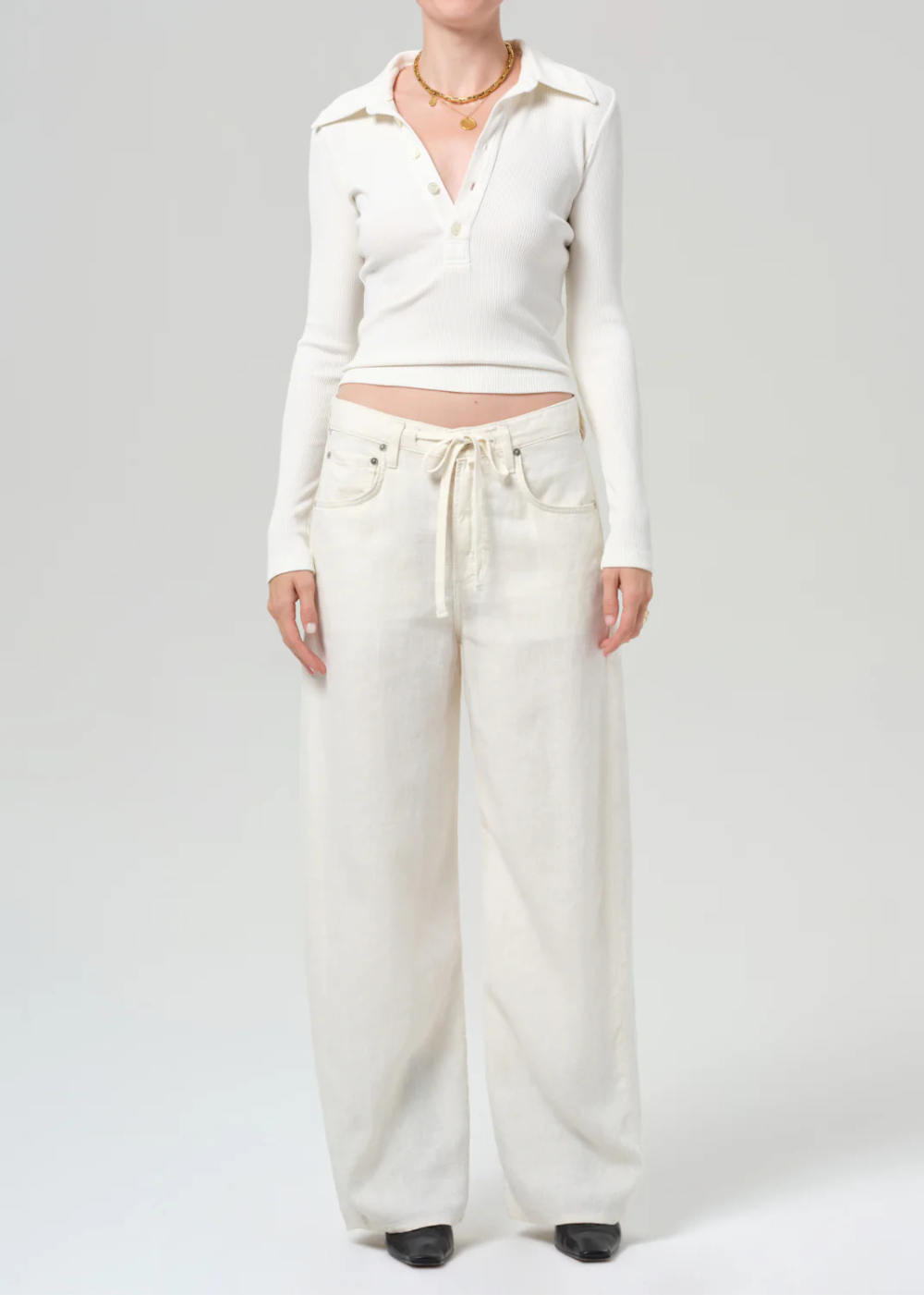 Brynn Drawstring Linen Trouser