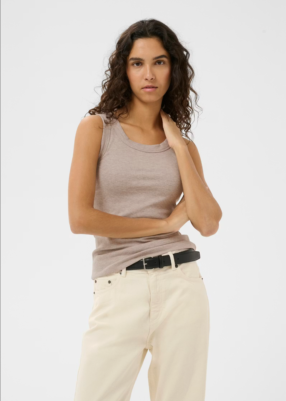 Dagna Melange Tank - Chateau Gray - InWear Canada - Danali - 30106863