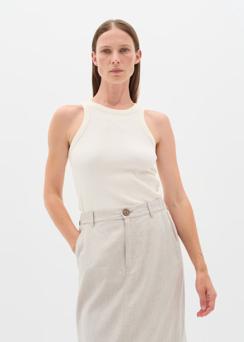 Lolah Base Tank Top - White - InWear Canada - Danali - 30109343