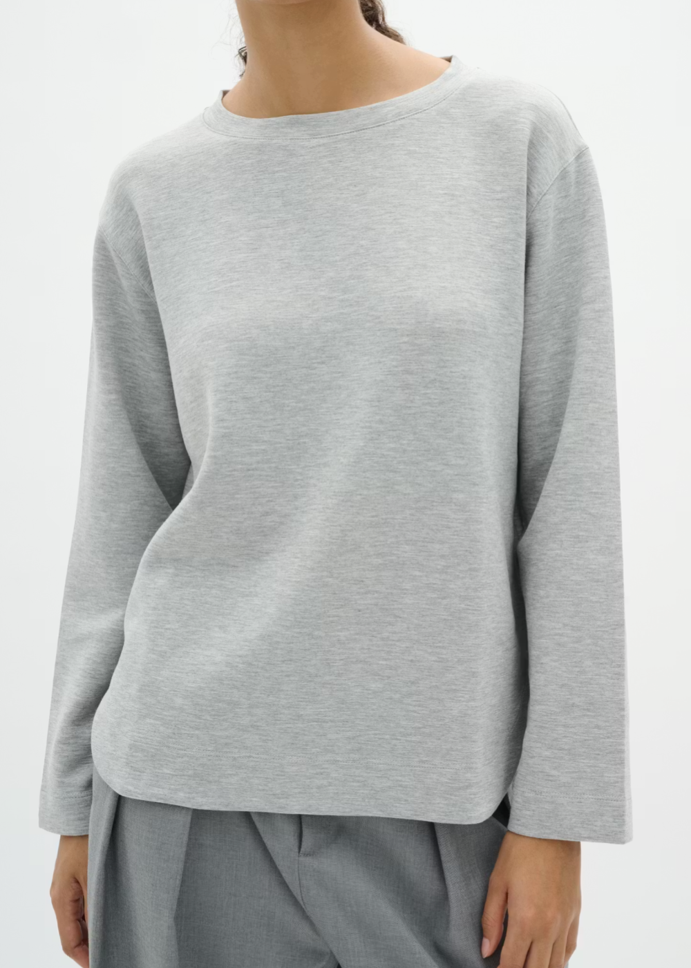 Gincent Melange Crewneck - Granite Melange - InWear Canada - Danali - 30109922