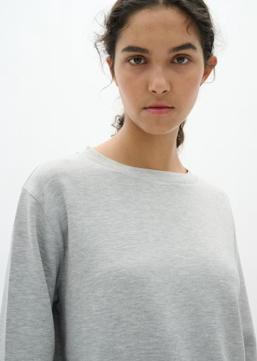 Gincent Melange Crewneck - Granite Melange - InWear Canada - Danali - 30109922