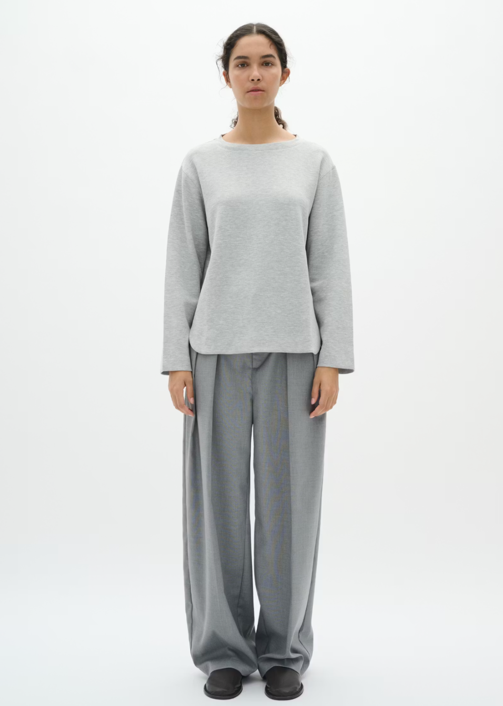 Gincent Melange Crewneck - Granite Melange - InWear Canada - Danali - 30109922