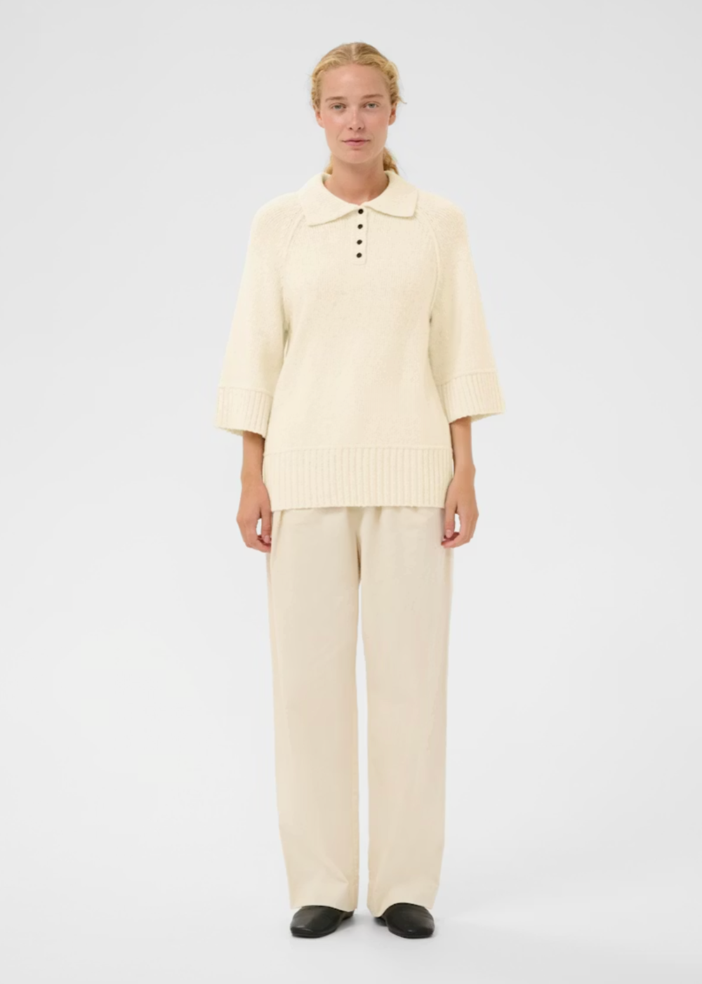 Numa Polo Sweater - Whisper White - InWear Canada - Danali - 30112155