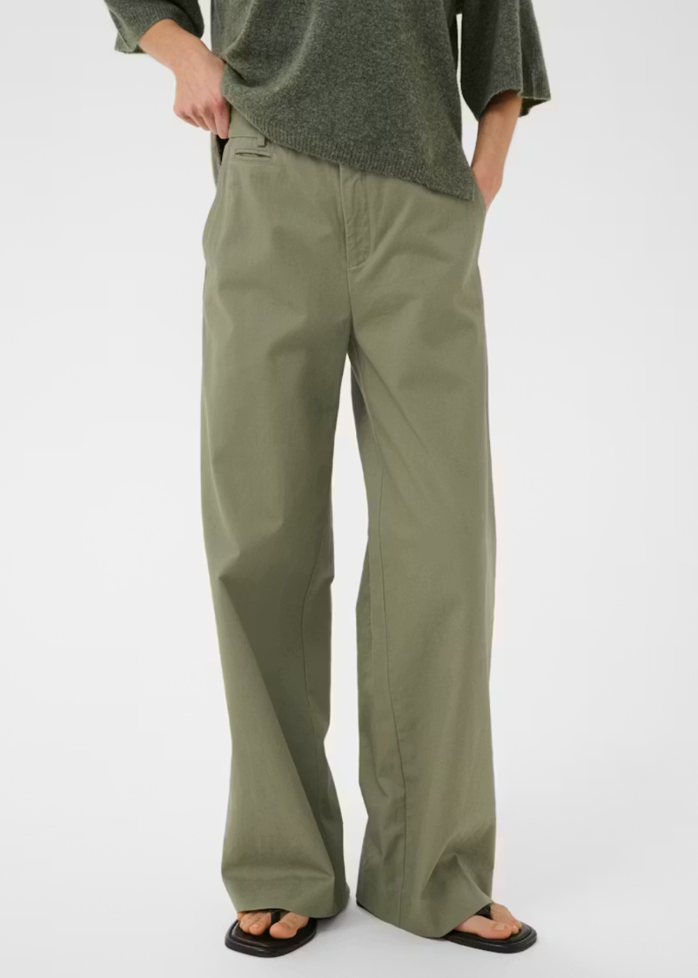 Diaz Wide Pants - Mulled Basil - InWear Canada - Danali - 30112318