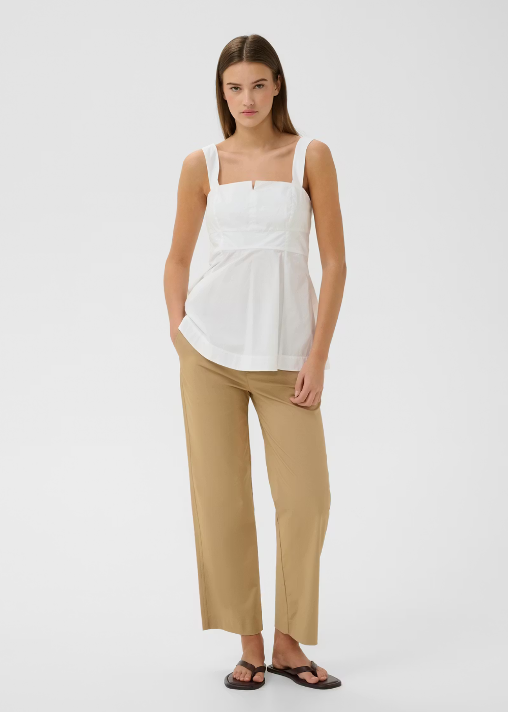 Elvia Cropped Pants - Latte - InWear Canada - Danali - 30112526