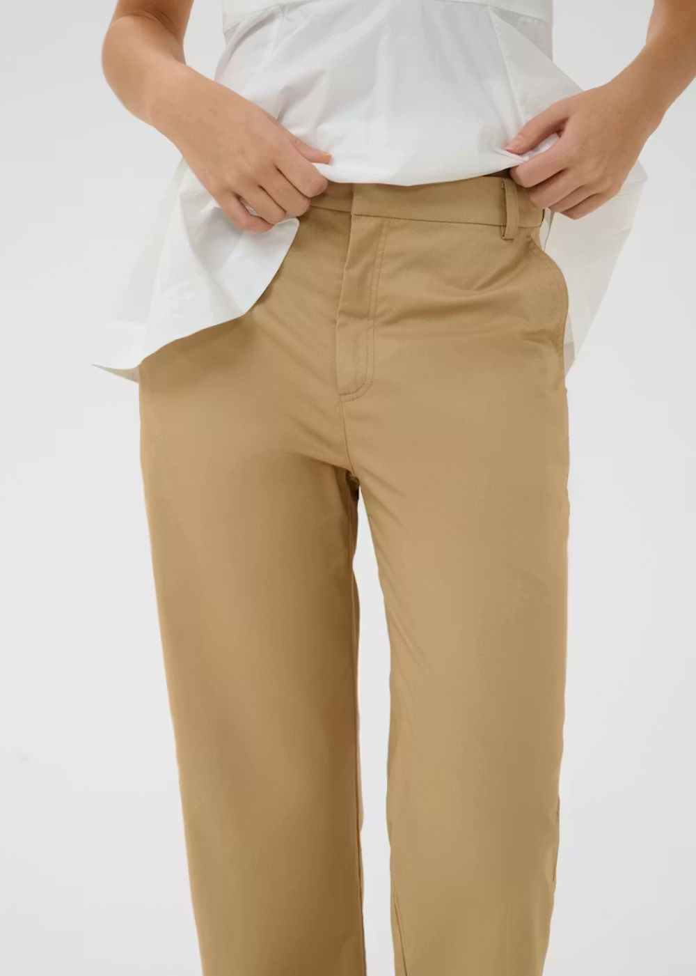 Elvia Cropped Pants - Latte - InWear Canada - Danali - 30112526