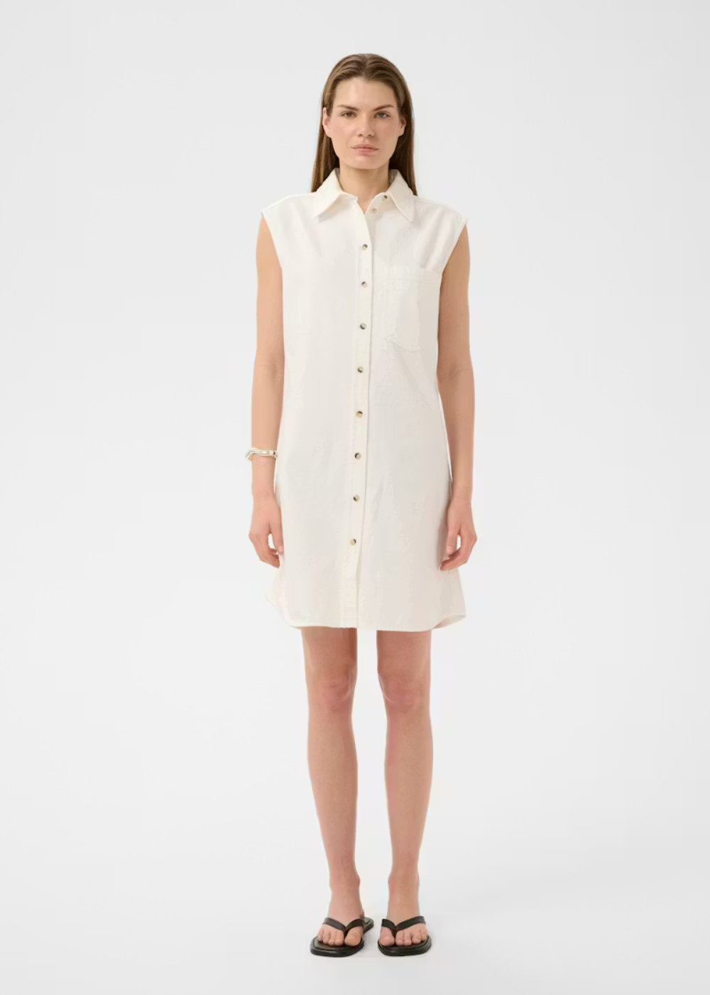 Elly Denim Dress - Pure White - InWear Canada - Danali - 30112550