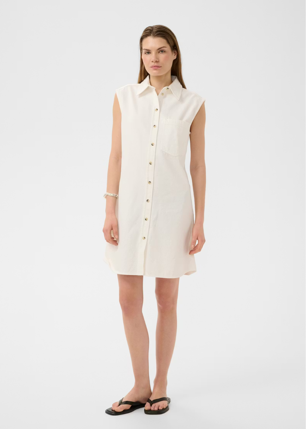 Elly Denim Dress - Pure White - InWear Canada - Danali - 30112550