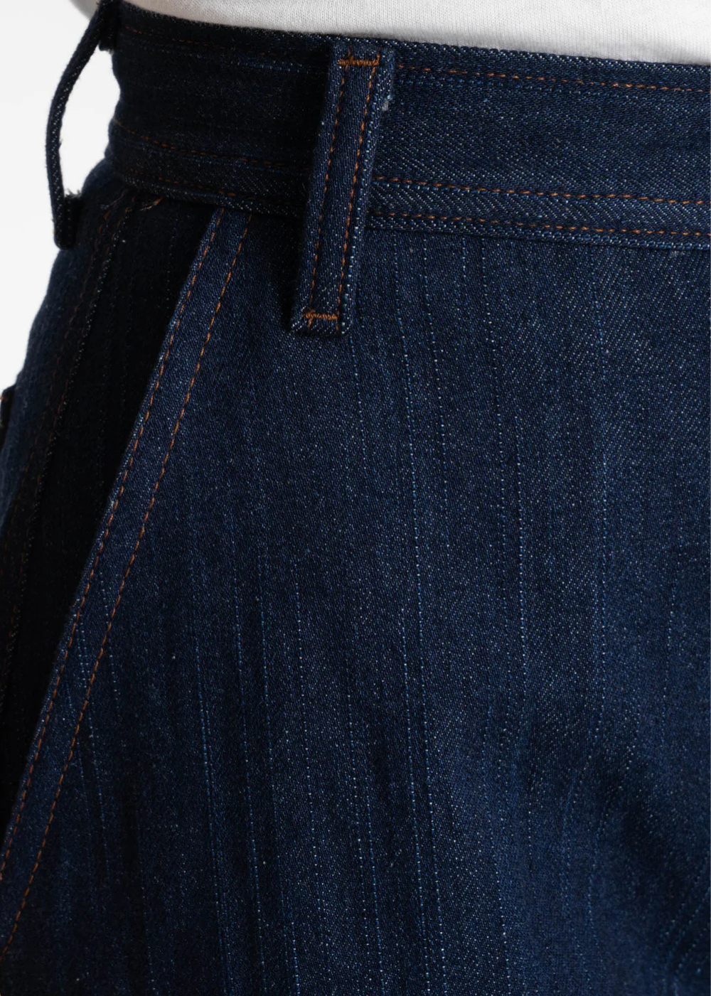 Maudie Jean Vertical Slub Denim - Indigo - Naked and Famous Denim Canada - Danali - 301137446-IND