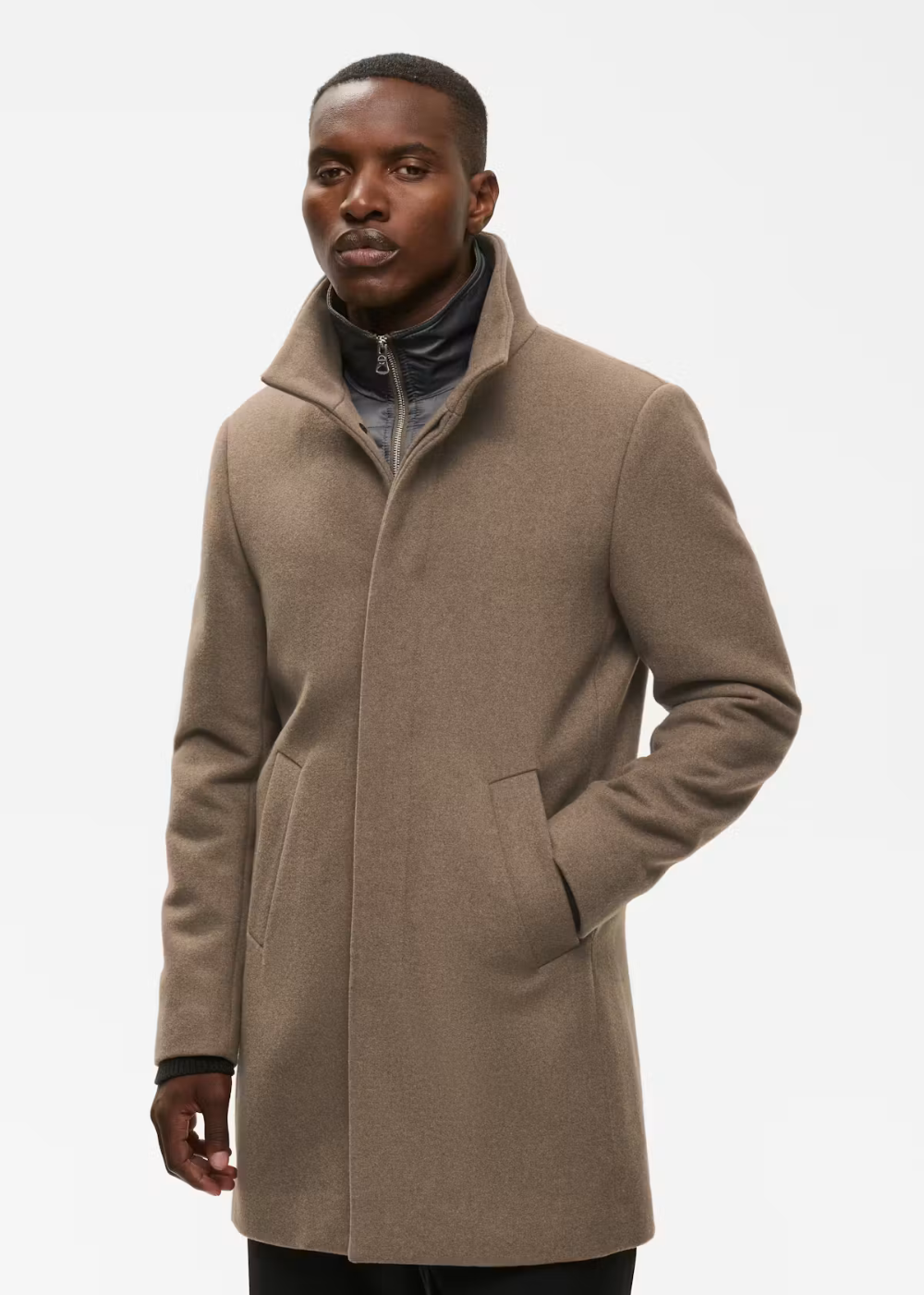 30203845 Matinique Harvey Classic Wool Coat - Walnut - Matinique Canada - Danali