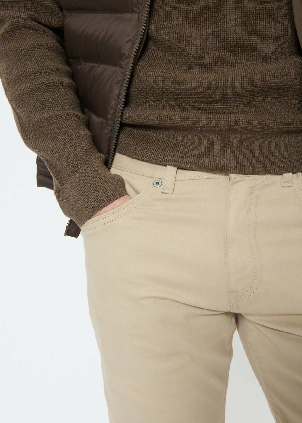 Pete Soft Stretch 5 Pocket Pant - Plaza Taupe - Matinique Canada - Danali - 30205683