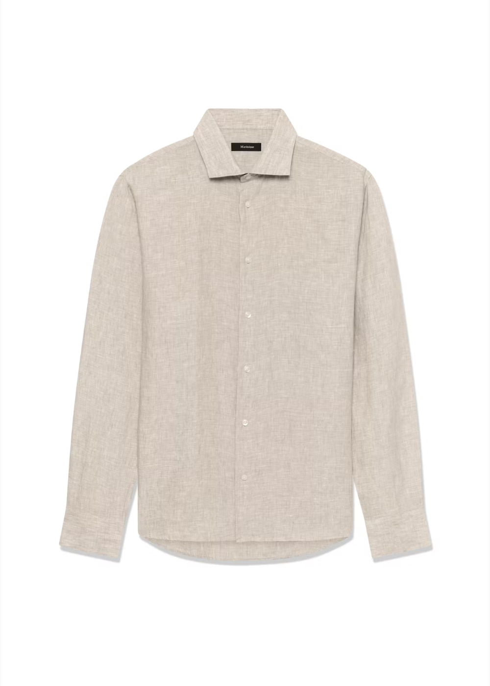 Marc Linen Shirt - Plaza Taupe - Matinique Canada - Danali - 30205841