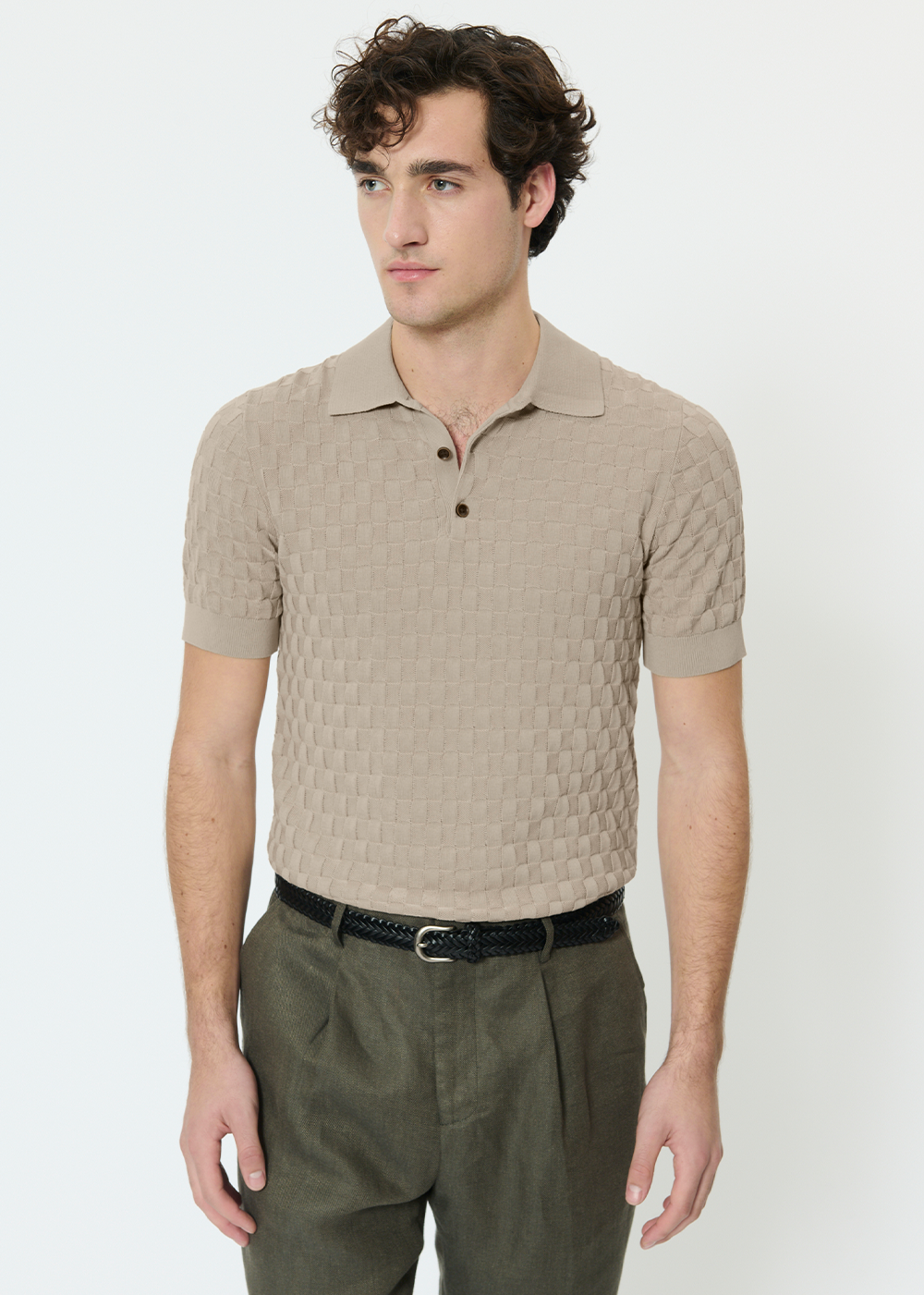Heritage Knit Polo - Plaza Taupe - Matinique Canada - Danali - 30207802