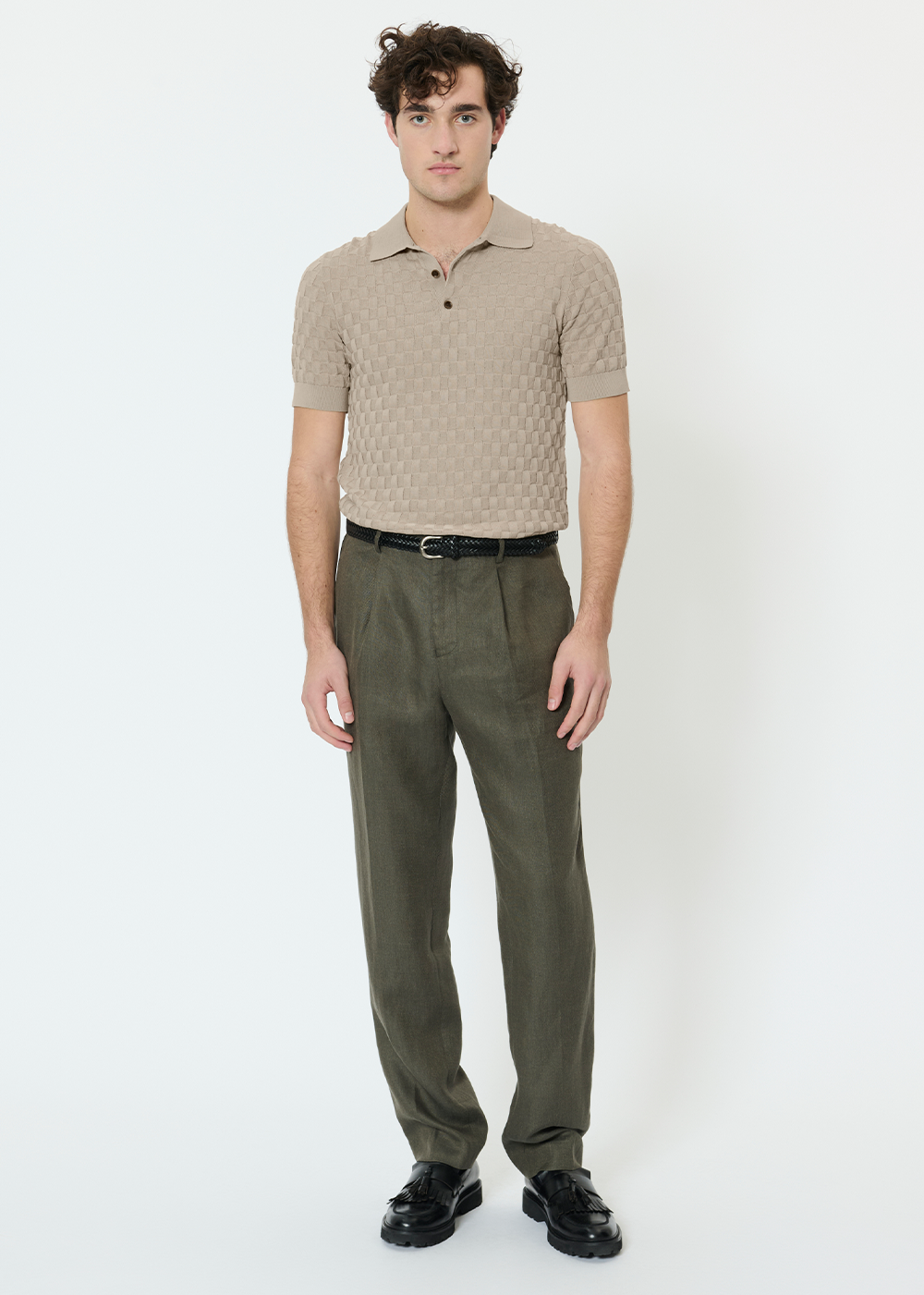 Heritage Knit Polo - Plaza Taupe - Matinique Canada - Danali - 30207802