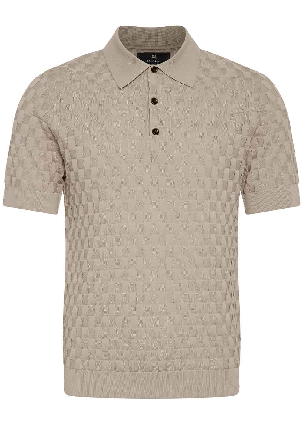 Heritage Knit Polo - Plaza Taupe - Matinique Canada - Danali - 30207802