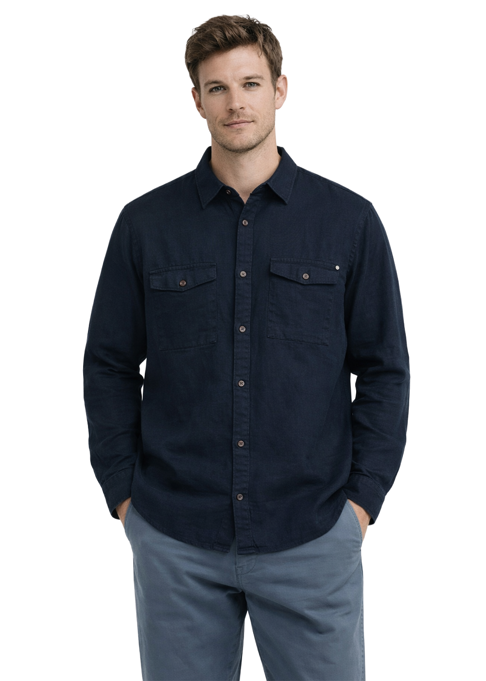 Glibbon Heritage Shirt - Dark Navy - Matinique Canada - Danali - 30207897