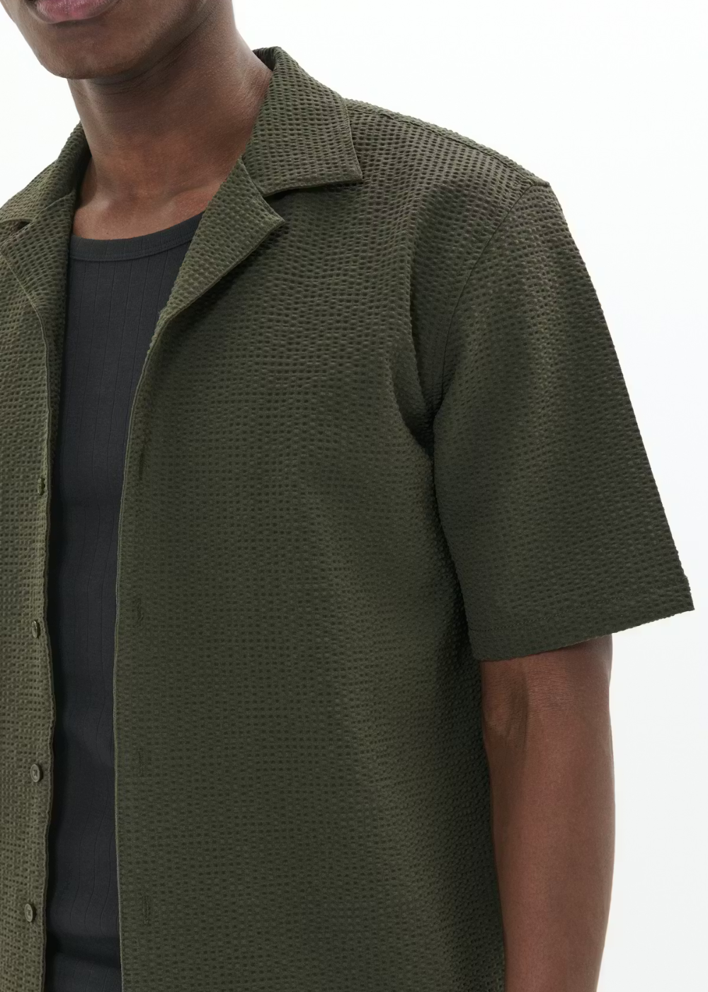 Klampo Short Sleeve Shirt - Light Army - Matinique Canada - Danali - 30208065