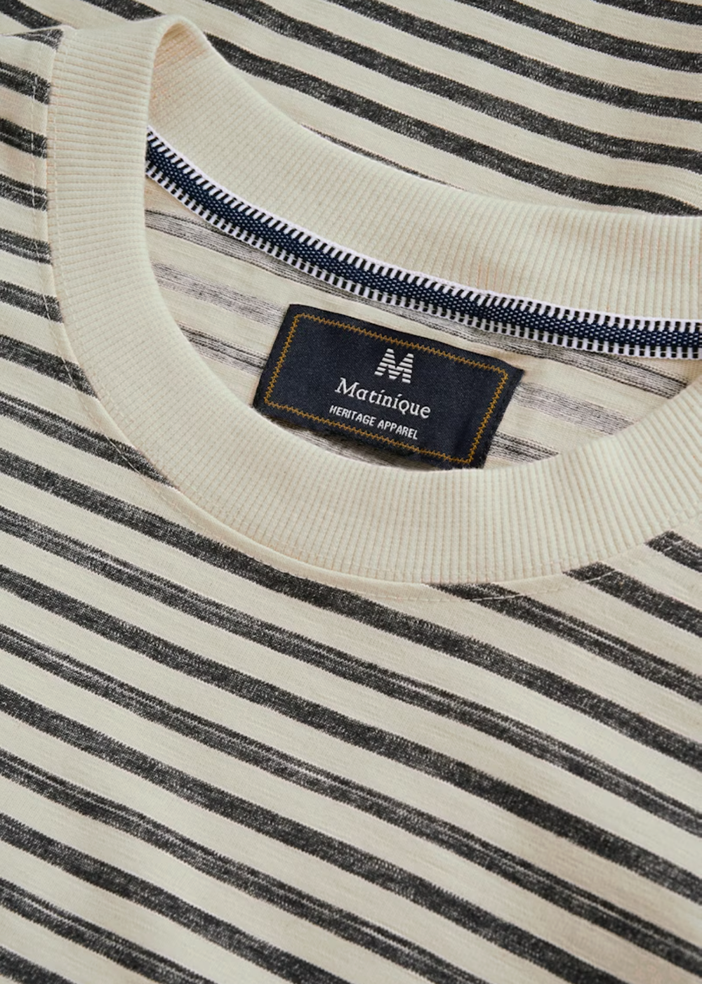 Kai Heritage Stripe T-Shirt - Sea Spray - Matinique Canada - Danali - 30208592