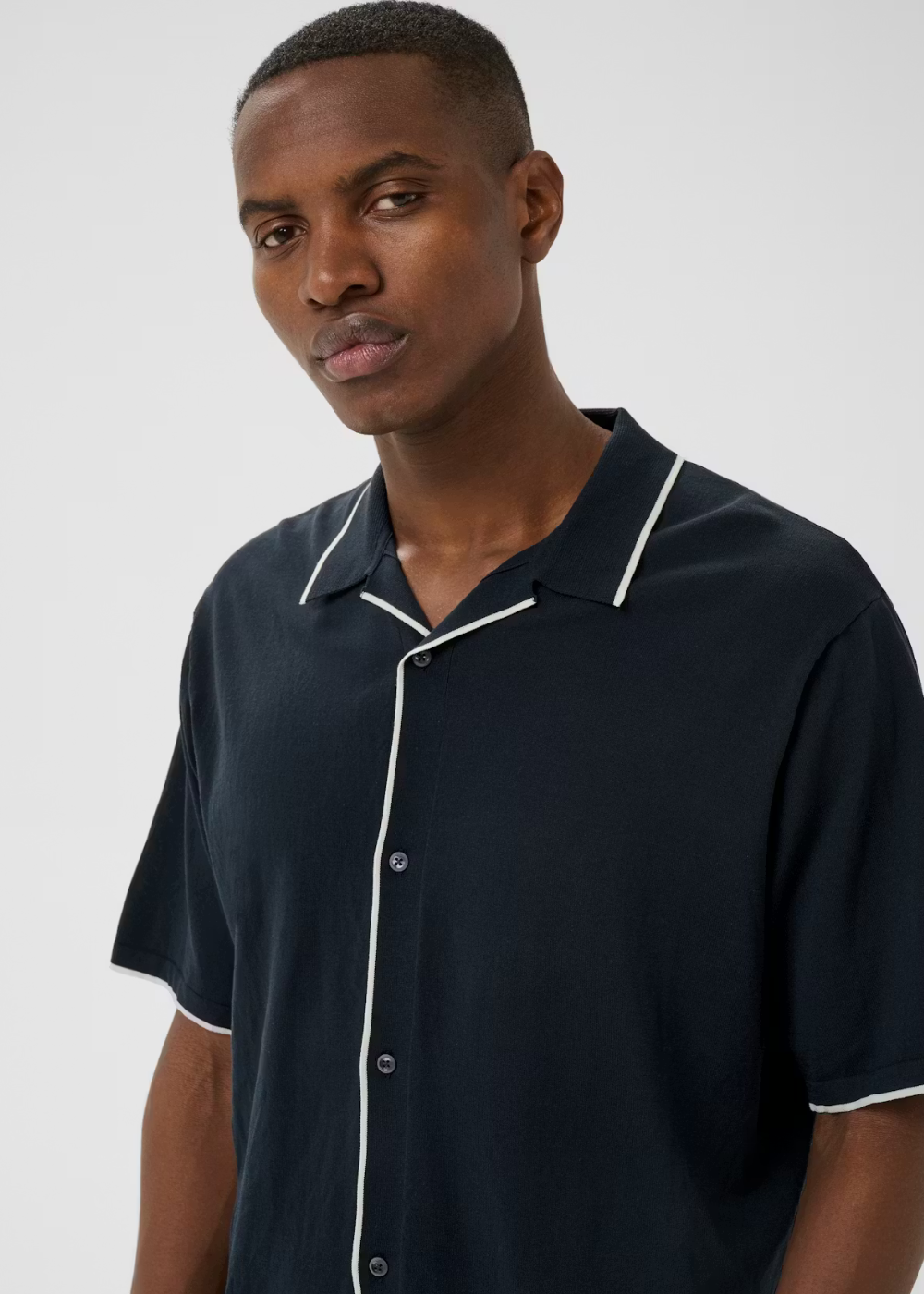 Polomin Short Sleeve Shirt - Dark Navy - Matinique Canada - Danali - 30208965