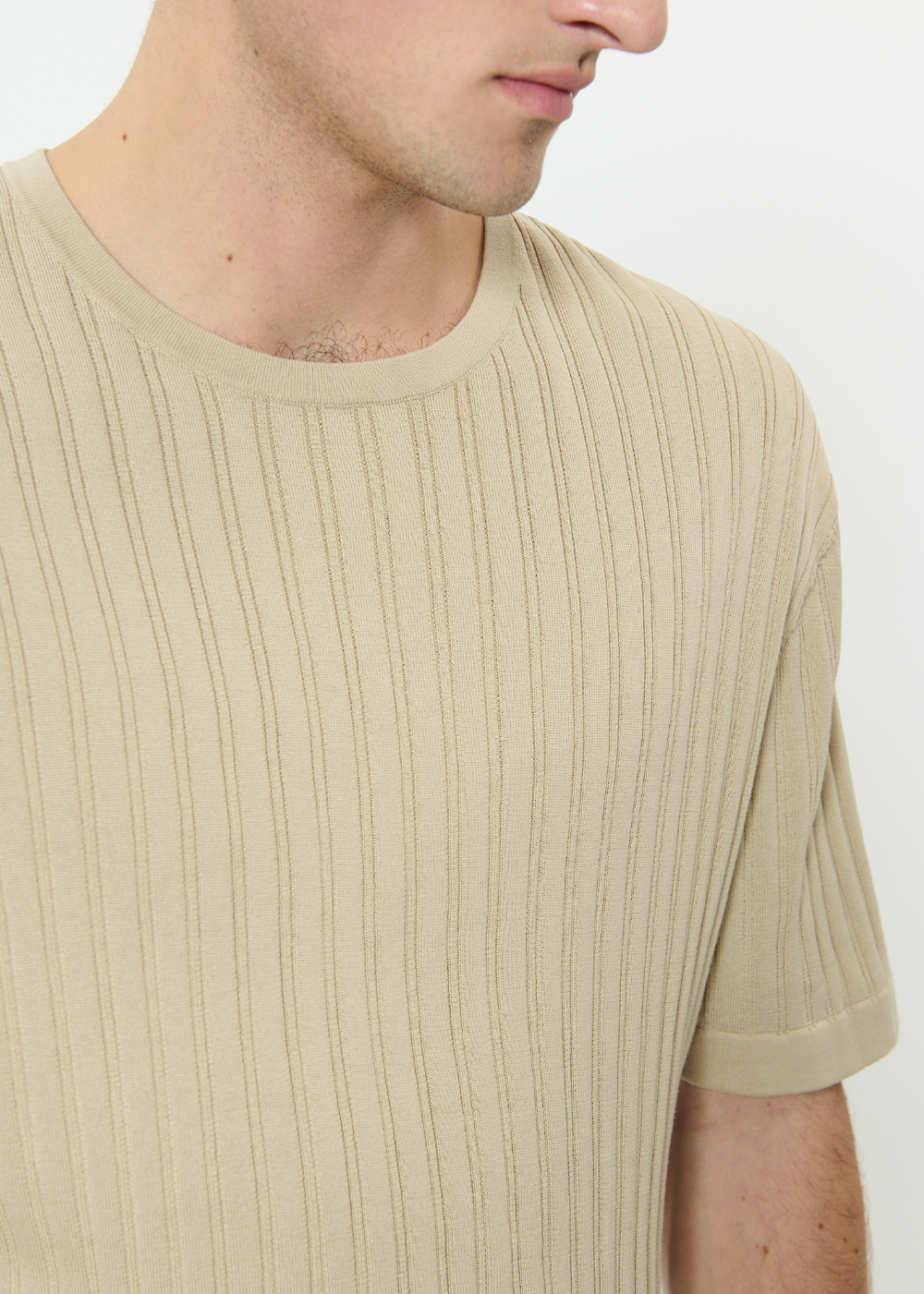 Trivolt Short Sleeve Knit - Plaza Taupe - Matinique Canada - Danali - 30208966