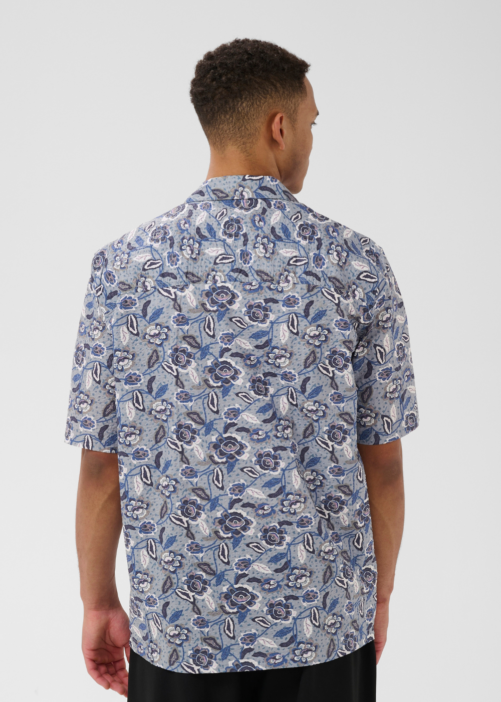 Klampo Short Sleeve Shirt - Chambray Blue - Matinique Canada - Danali - 30209099