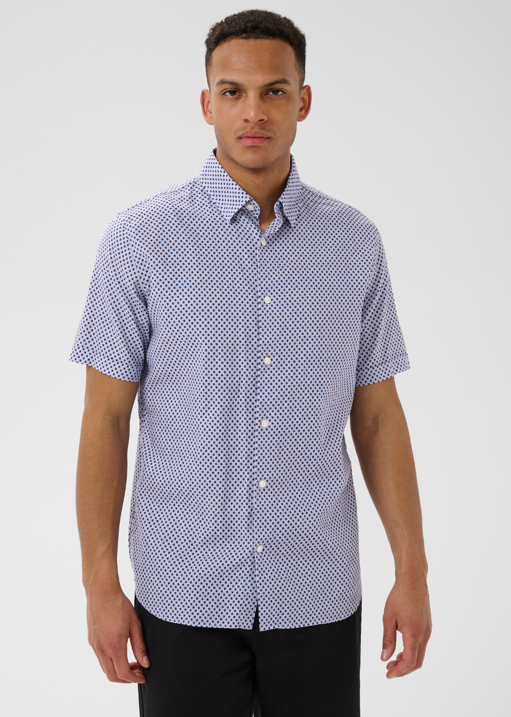 Trostol Short Sleeve Shirt - Dark Navy - Matinique Canada - Danali - 30209101