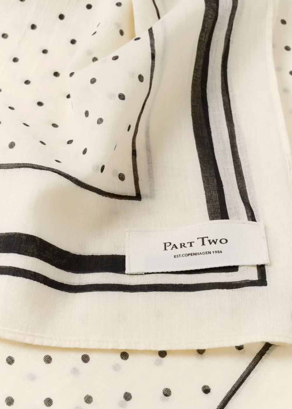 Phi Scarf - Black Dot Print - Part Two Canada - Danali - 30309304
