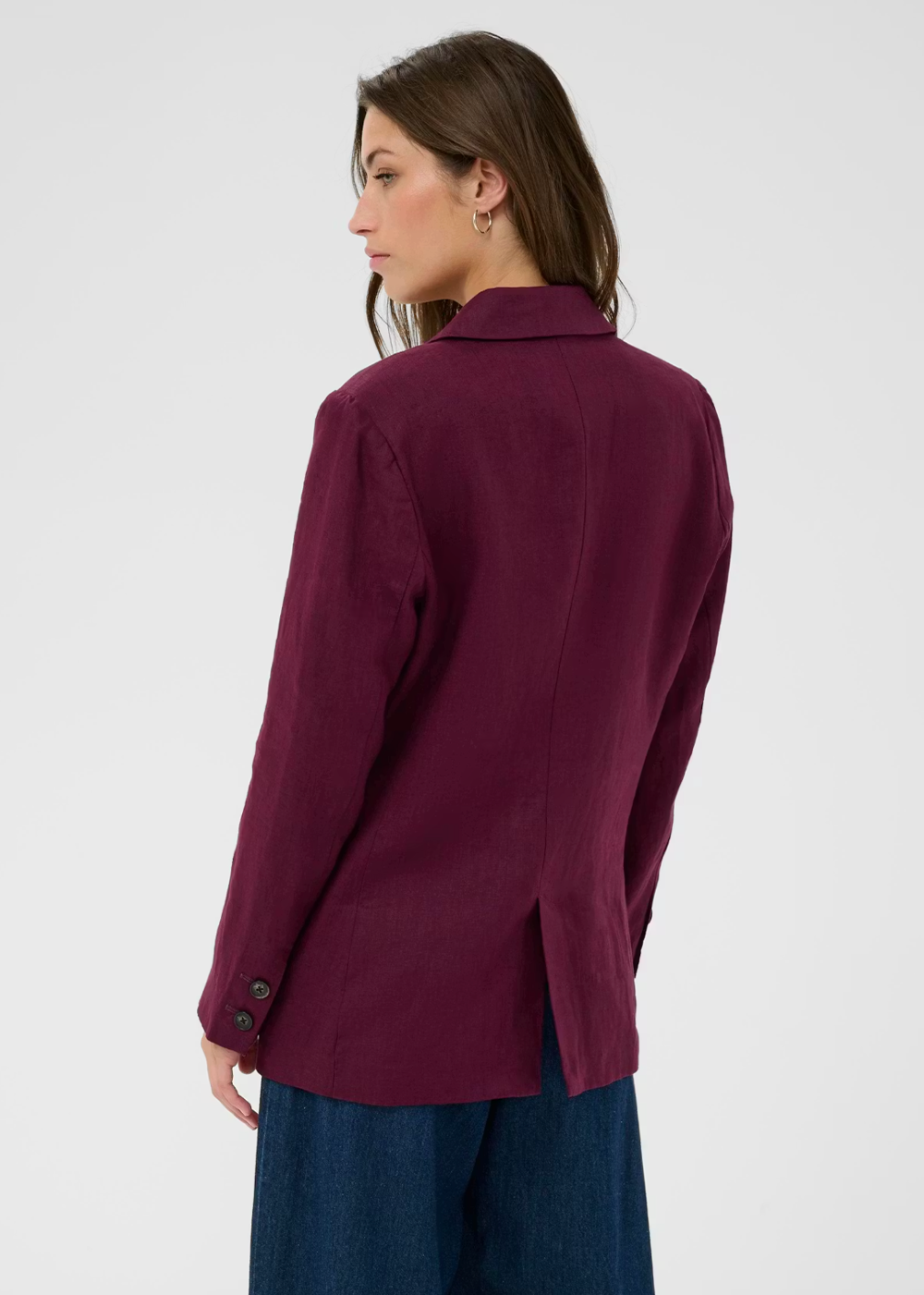 Nyan Linen Blazer - Fig - Part Two Canada - Danali - 30309561